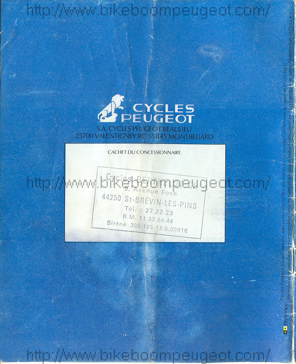 Peugeot 1979 France Brochures